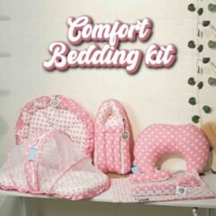 Newborn bedding set | Baby bedding kit India | Carry nest bed combo | Mosquito net bed for baby | Newborn sleep essentials | Baby bolster set | Baby head pillow set | All season baby bedding | LILBEE baby products | Best newborn bedding kit India